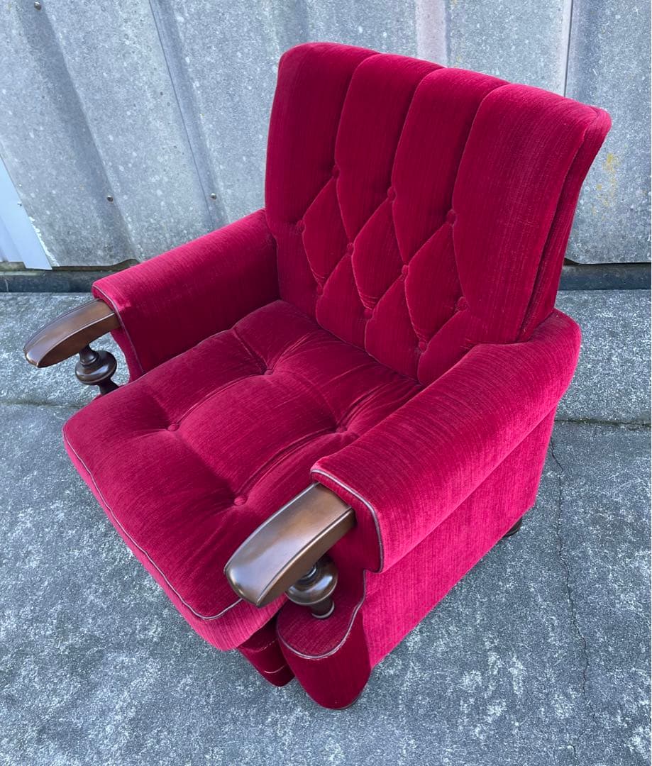 モリシゲ家具/MORISHIGE/オリーブ印/高級/1Pソファ/アームソファ/①