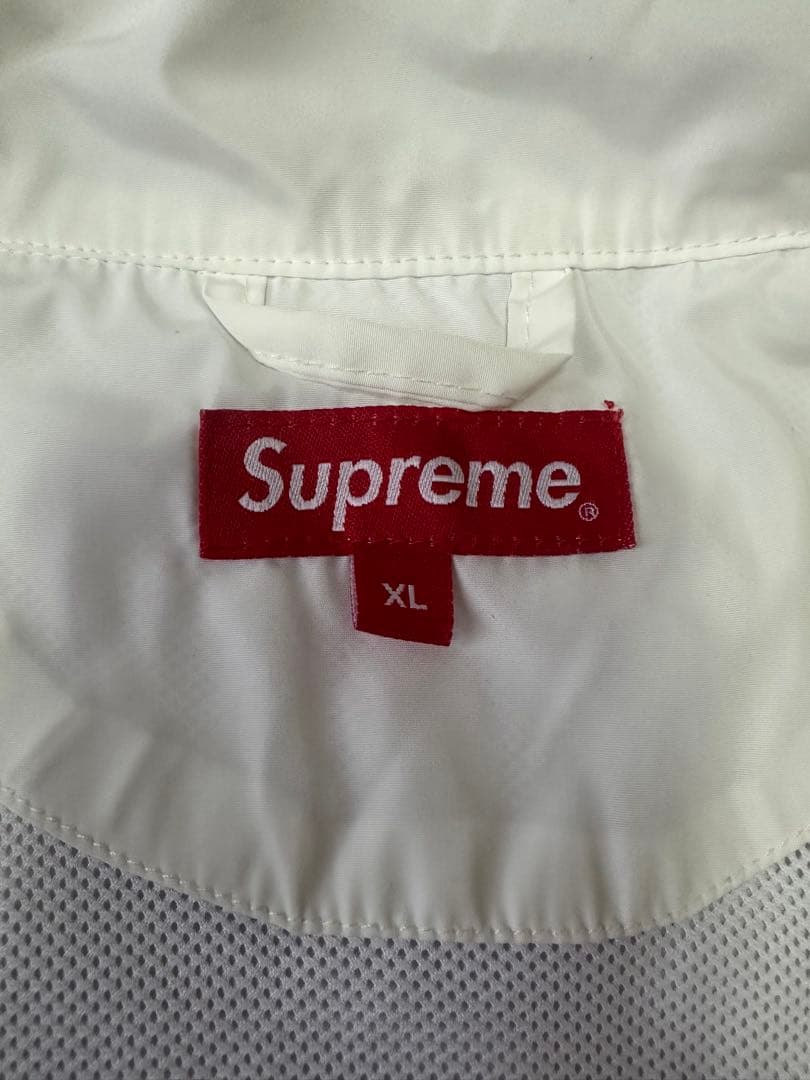 Supreme ハーフジップナイロンジャケット XL ホワイト