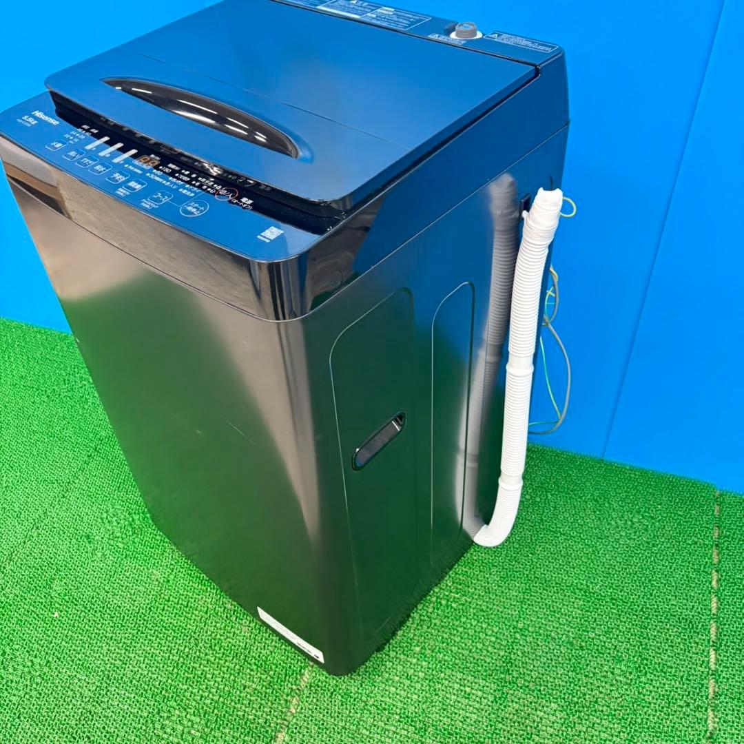 646 ブラックカラー　洗濯機　容量5.5キロ　一人暮らし　冷蔵庫も有　極美品