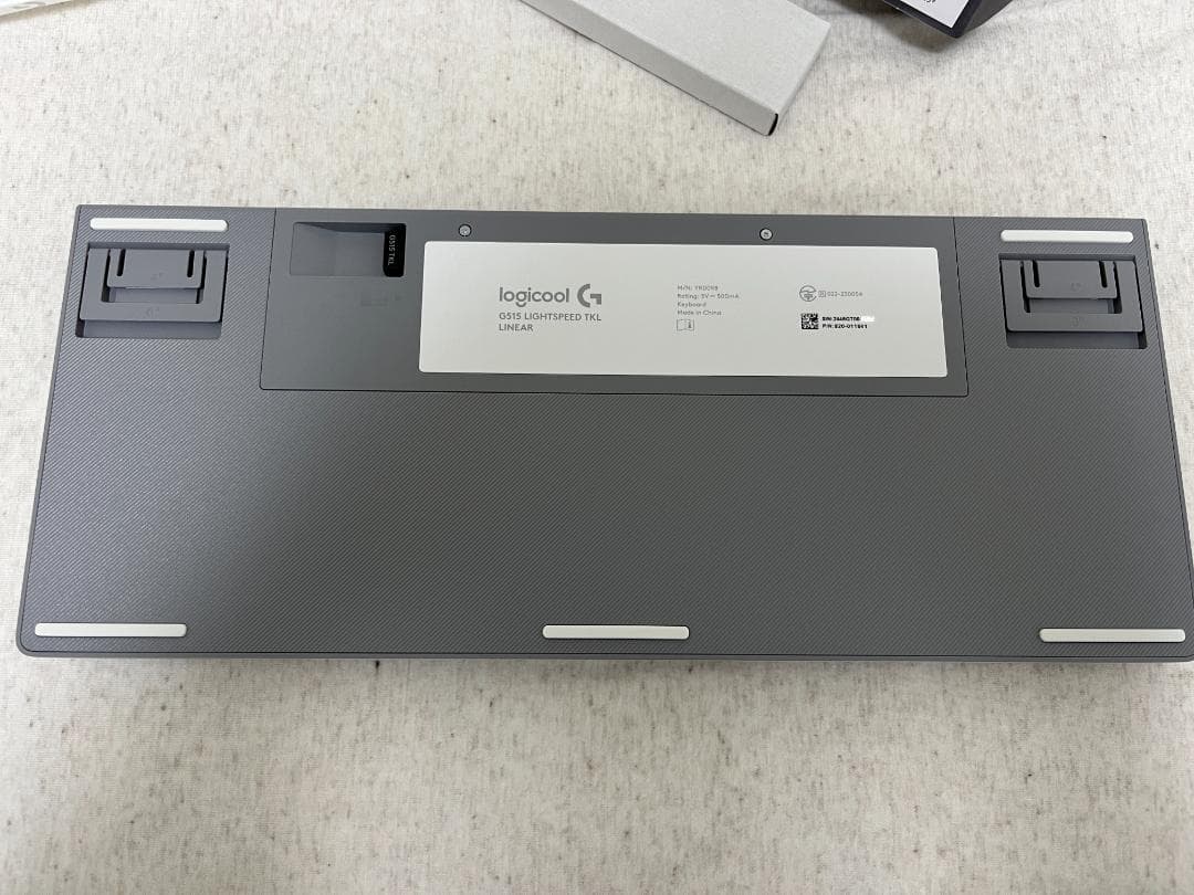 Logicool キーボード G515 TKL ホワイト リニア軸