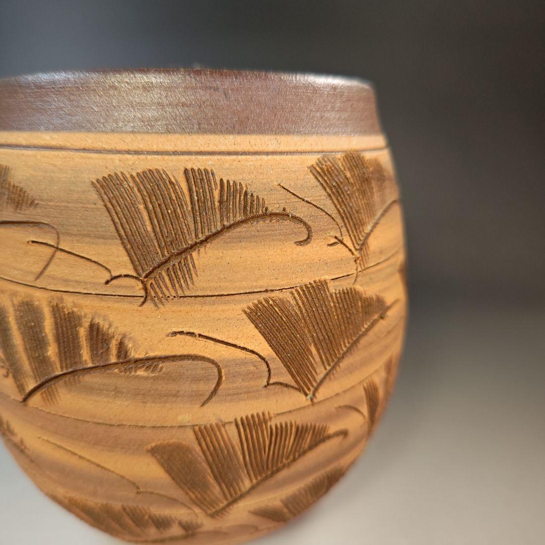 イ947 水指『大谷焼窯元　矢野陶苑　矢野款一作』『大谷焼　焼〆　共箱』茶道具