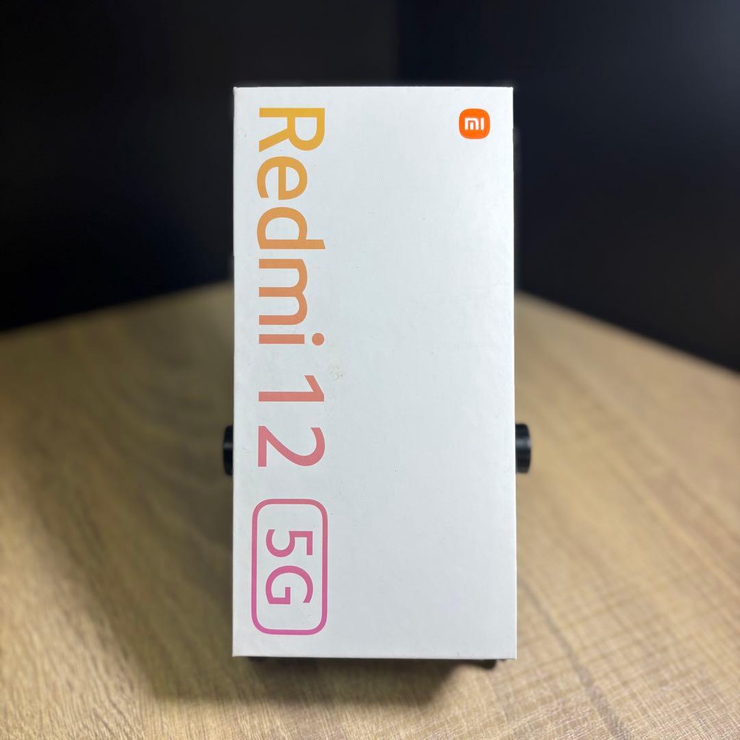 【良品】XiaomiスマートフォンRedmi 12 5G ミッドナイトブラックM