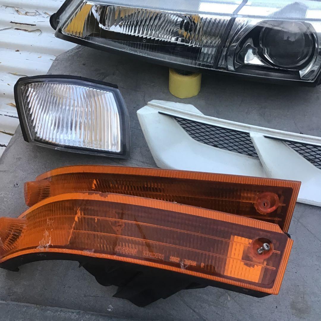 シルビア S14 後期 ヘッドライト グリル ウインカーセット