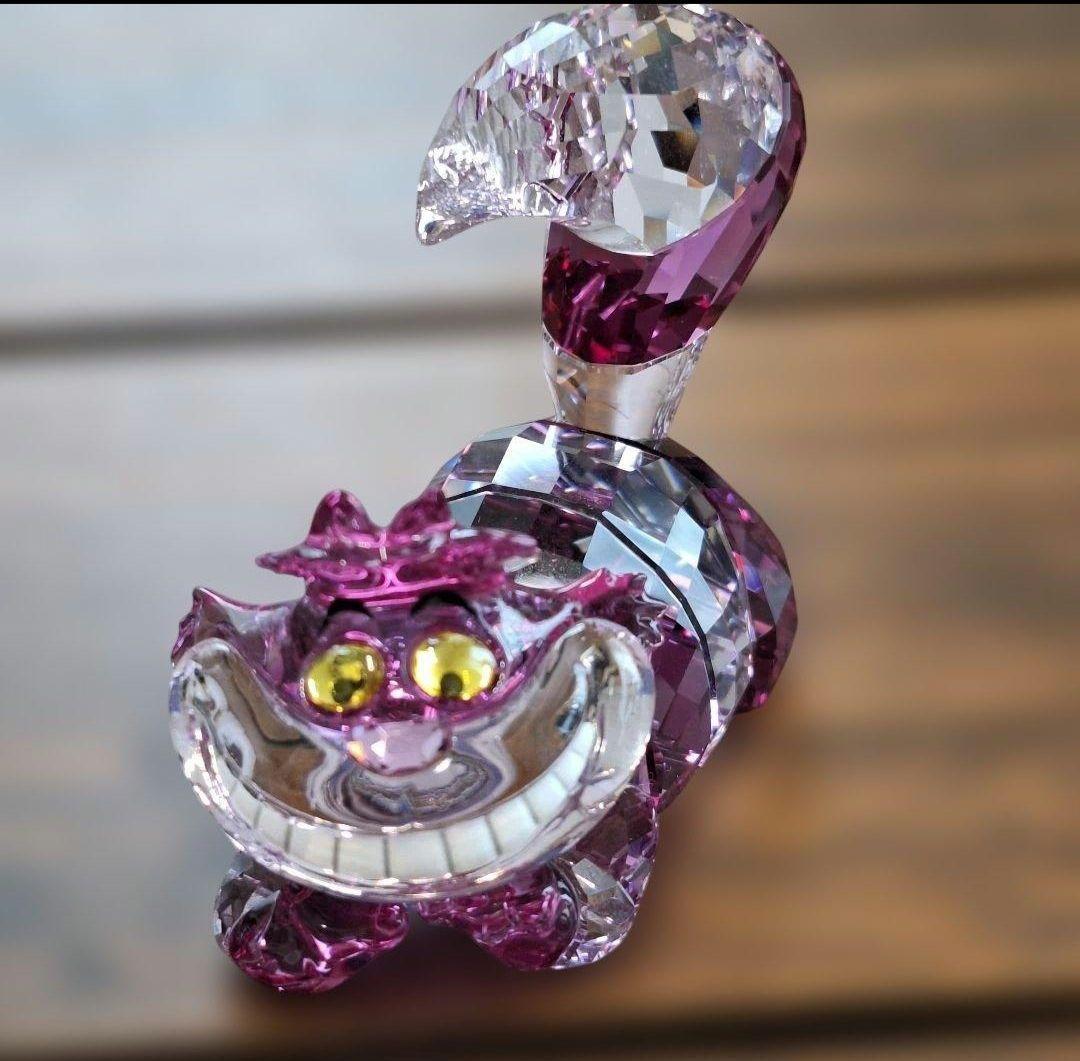 激レア★不思議の国のアリス チェシャ猫 スワロフスキー SWROVSKI　箱なし