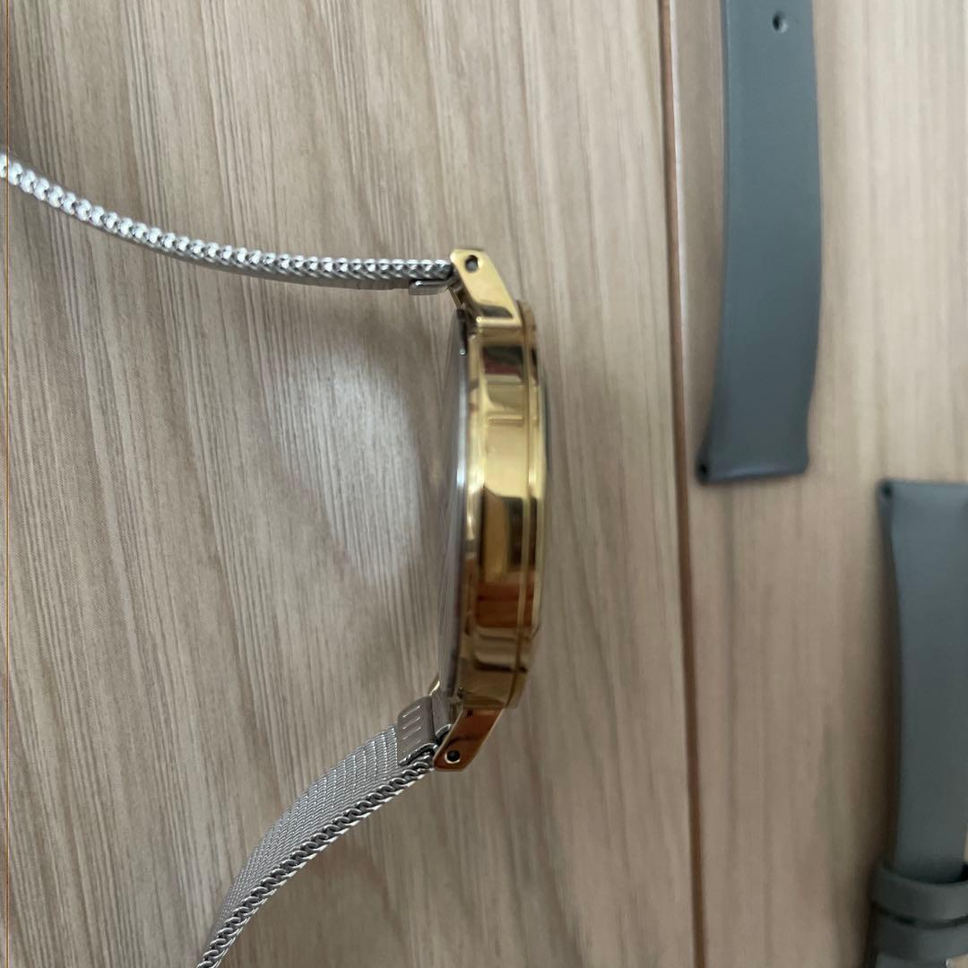 更に値下げ中 ete 腕時計シルバー（ゴールド羅針盤）