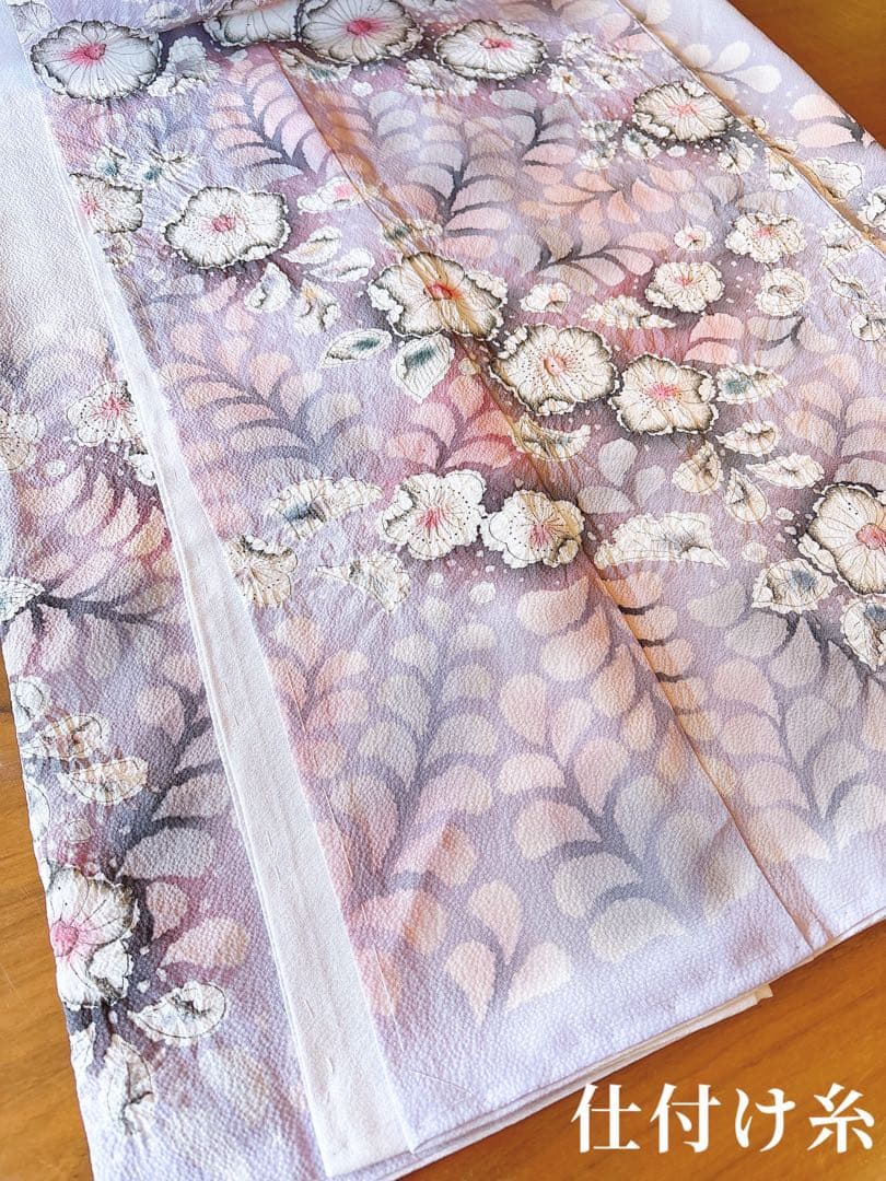 新品　正絹　訪問着　フルセット　裄68 卒業式　入学式　M L