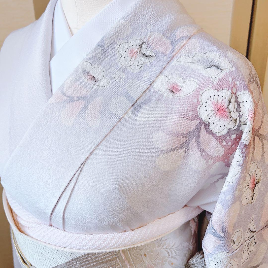 新品　正絹　訪問着　フルセット　裄68 卒業式　入学式　M L