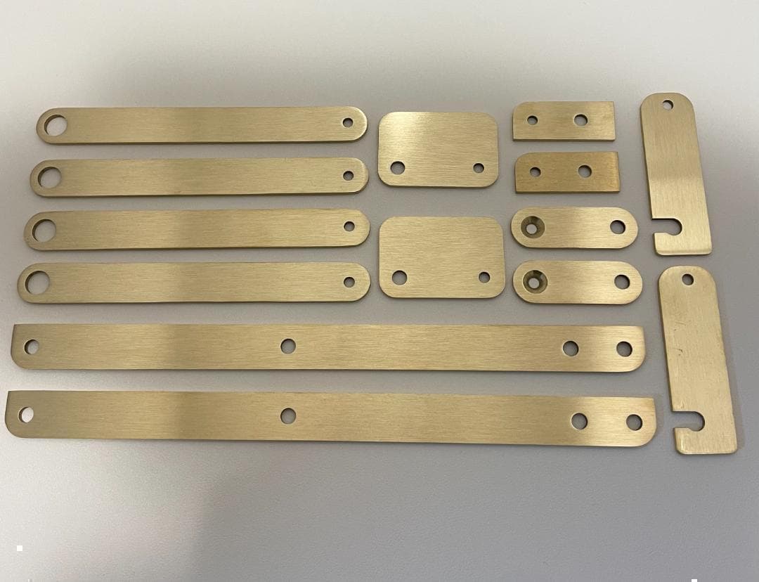 【me】カーミットチェア 同規格 ×2脚 ＆ 真鍮金具 ×2セット