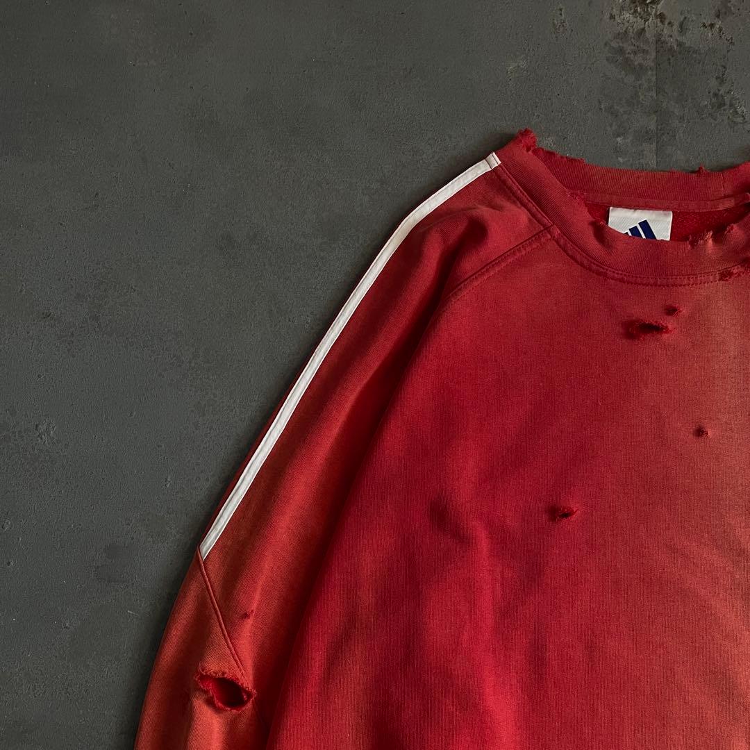 00's adidas”one point“broken boro sweat