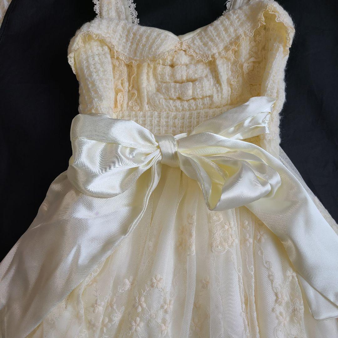 美品✨リズリサ ボアコート ワンピース 2点セット フリル チュール リボン