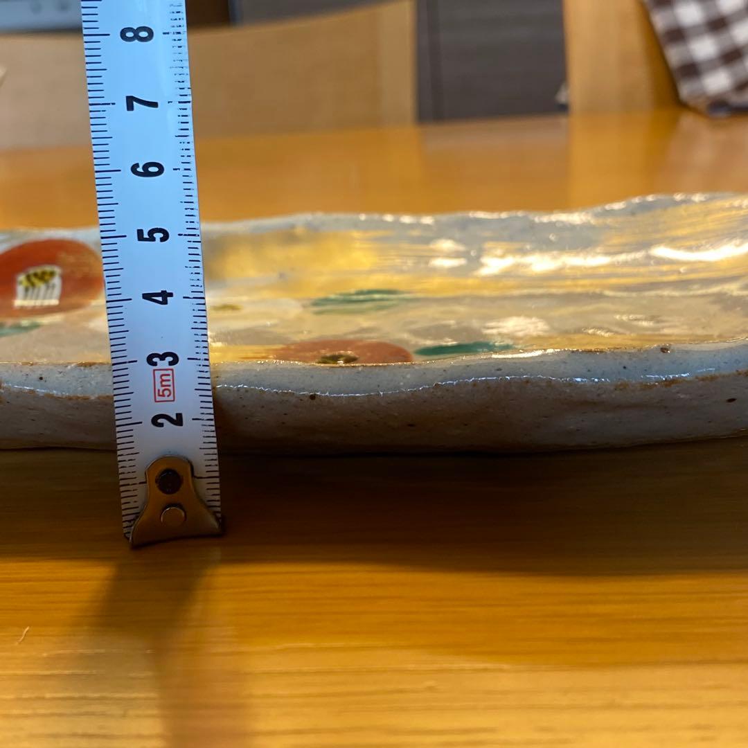 美品★ 金彩椿　オーバル　長皿　ダ円長皿 蔵珍窯　美濃焼　魯山人　椿