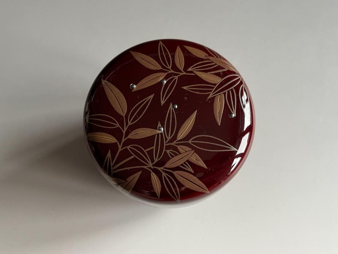 道場宗廣　笹銀蒔絵　溜　大棗　堀内宗完　兼中斎書付　薄茶器　茶道具