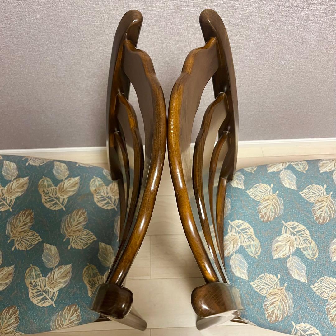 カリモク コロニアル ダイニングチェア 2脚セット②