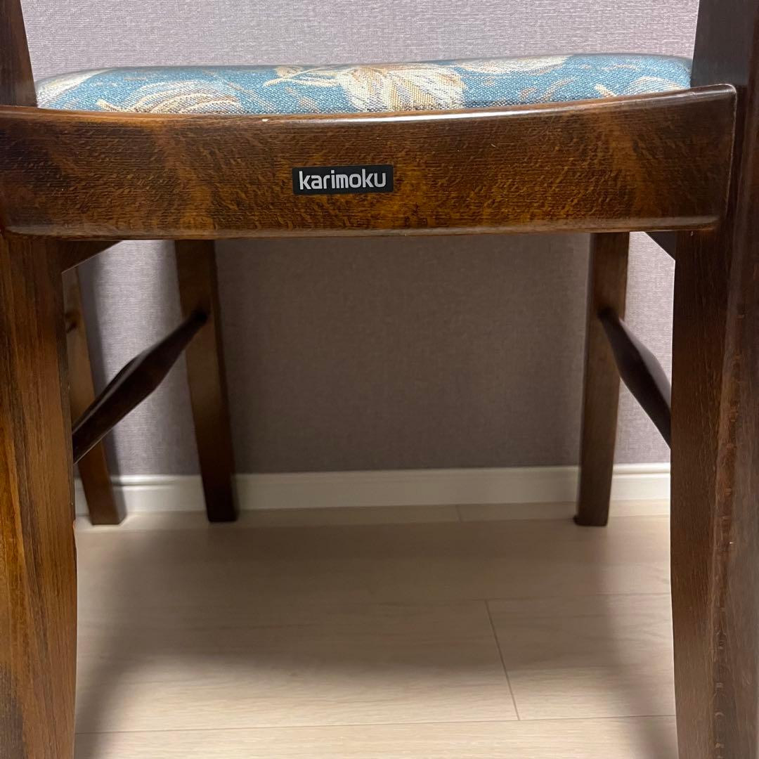 カリモク コロニアル ダイニングチェア 2脚セット②