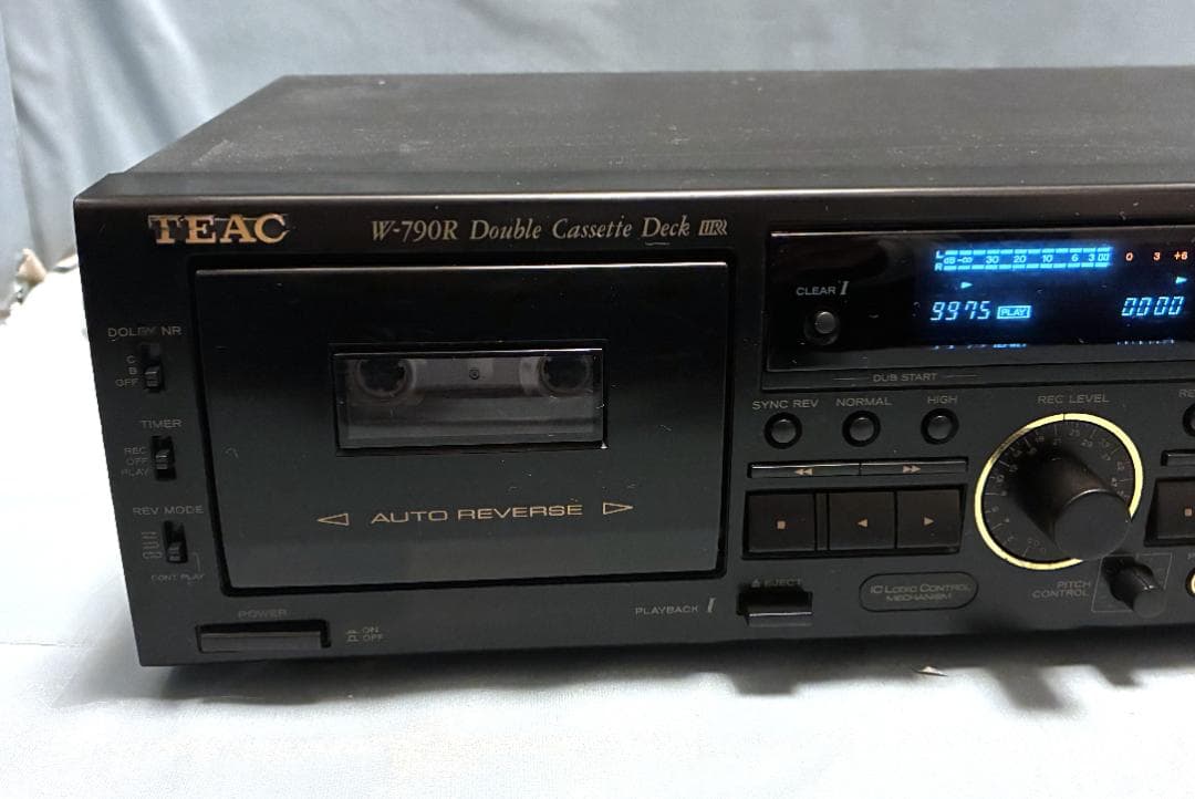【動作OK！！】ダブルカセットデッキ　TEAC　W-790R　⑤