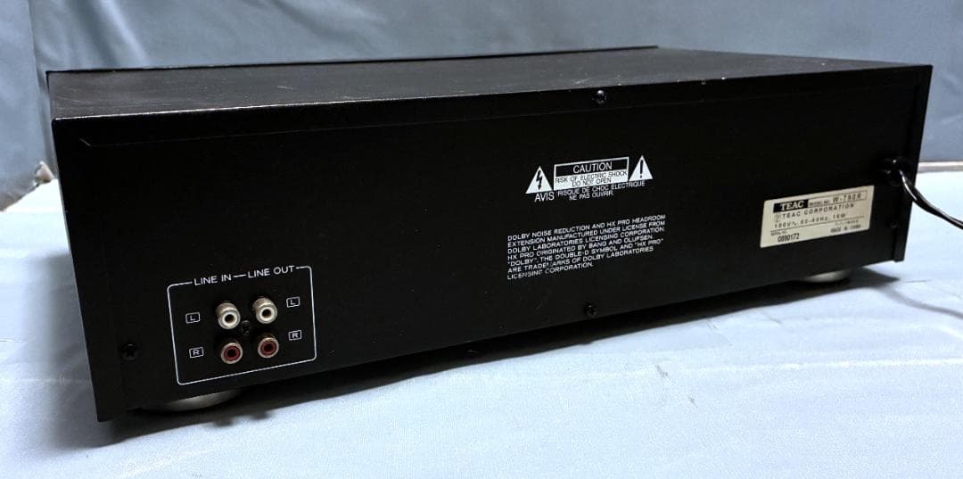 【動作OK！！】ダブルカセットデッキ　TEAC　W-790R　⑤