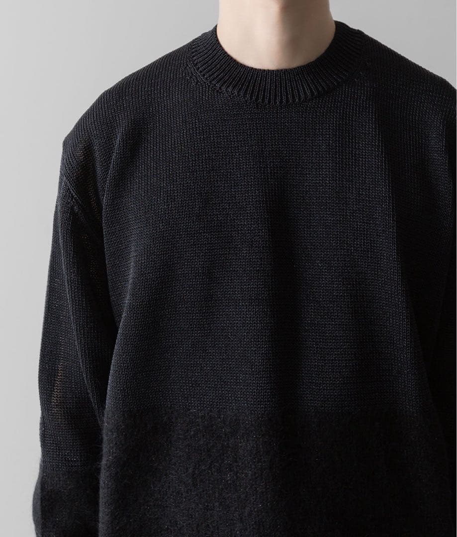 トップス ssstein MOHAIR GLITTER KNIT COMBINATION