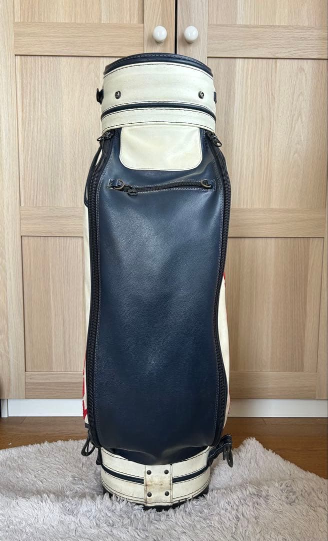 PEARLY GATES キャディバッグ ホワイト/ネイビー