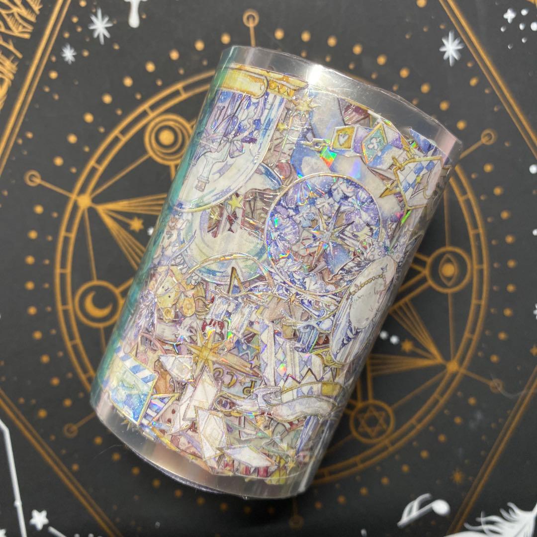 【Q】海外　10m巻　貝殻光マスキングテープ　動物系/装飾系/お花系/古風系