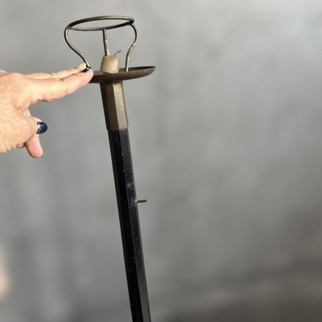 ヴィンテージ　燭台金属製キャンドルスタンド 2本セット