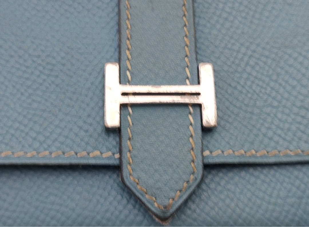 エルメス　べアン　レザー名刺入れ クシュベル　刻印◻︎J