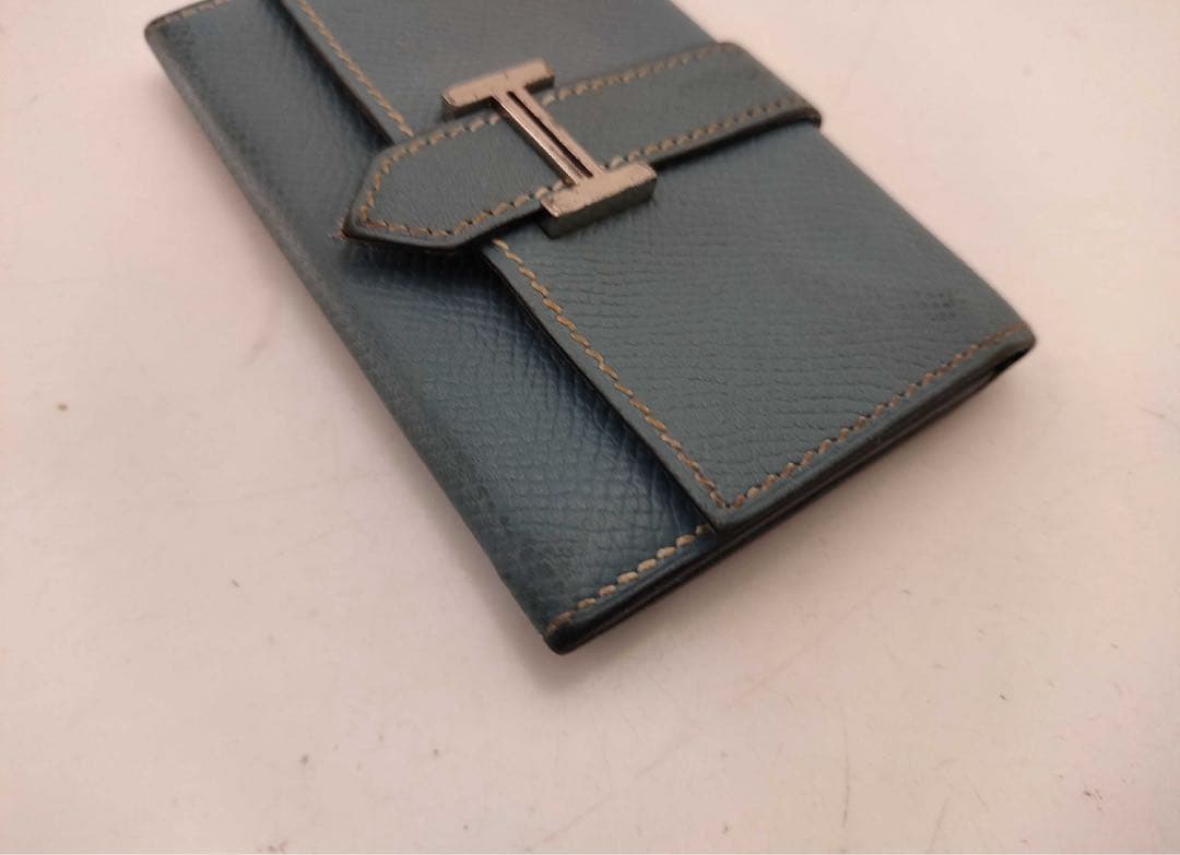 エルメス　べアン　レザー名刺入れ クシュベル　刻印◻︎J