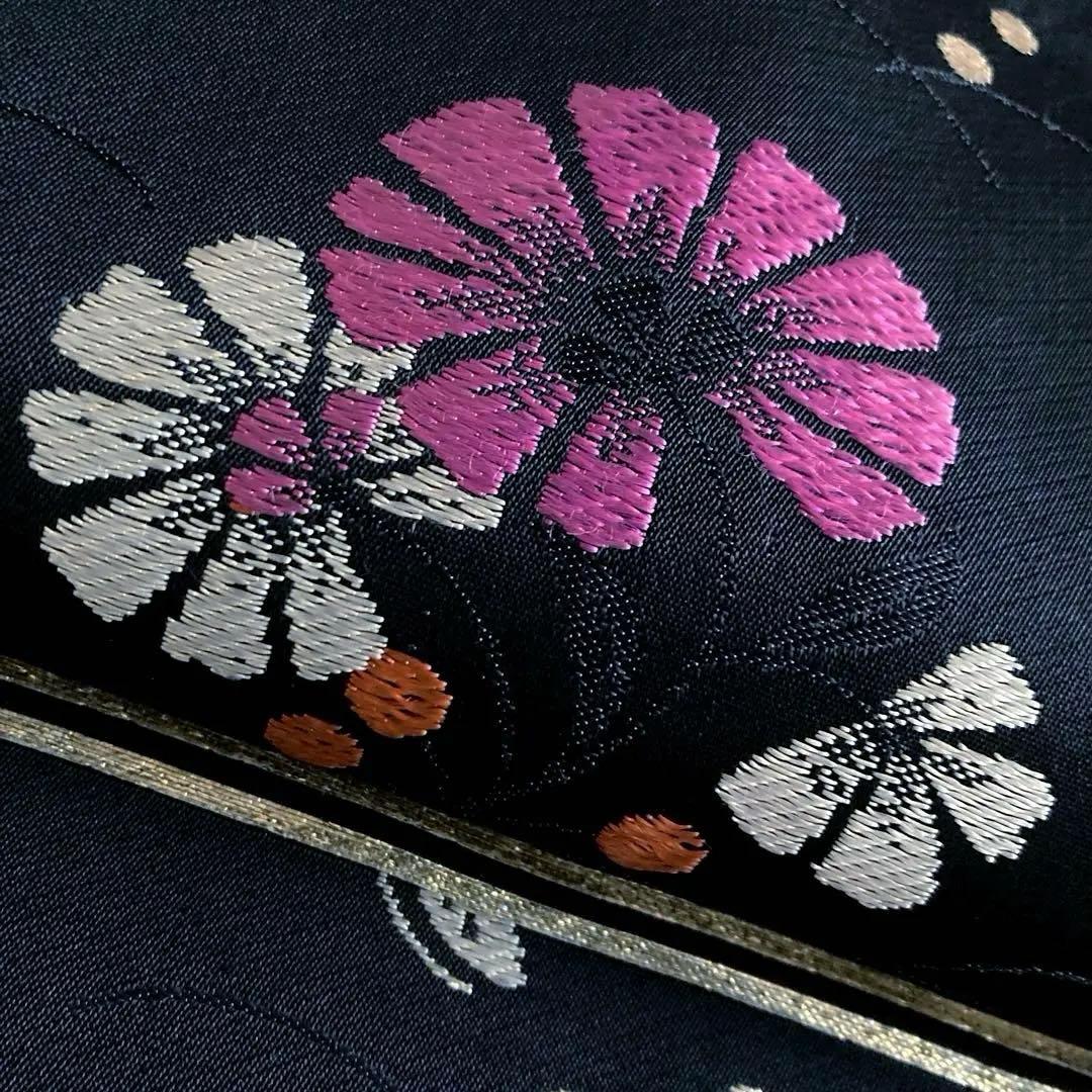 coco©️ アンティーク名古屋帯　蝶々の織り出し　地紋　大正　N7-30