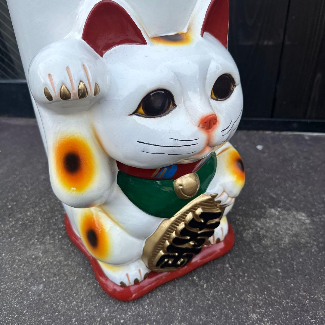 瞬間的お値下げ‼️招き猫デザイン傘立て　商売繁盛　縁起物！