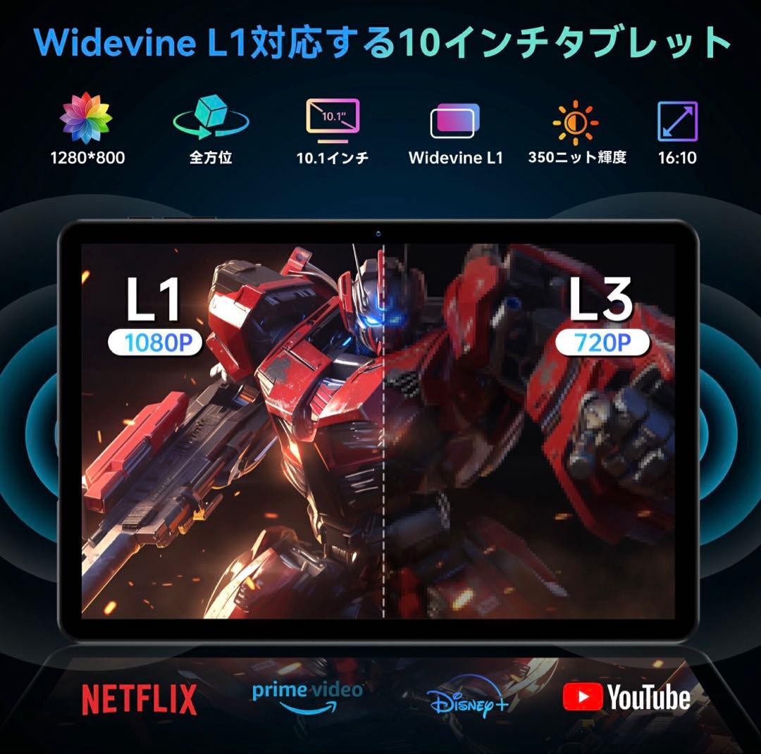 や*き様 Android15 タブレットセット10インチ 12GB+128GB