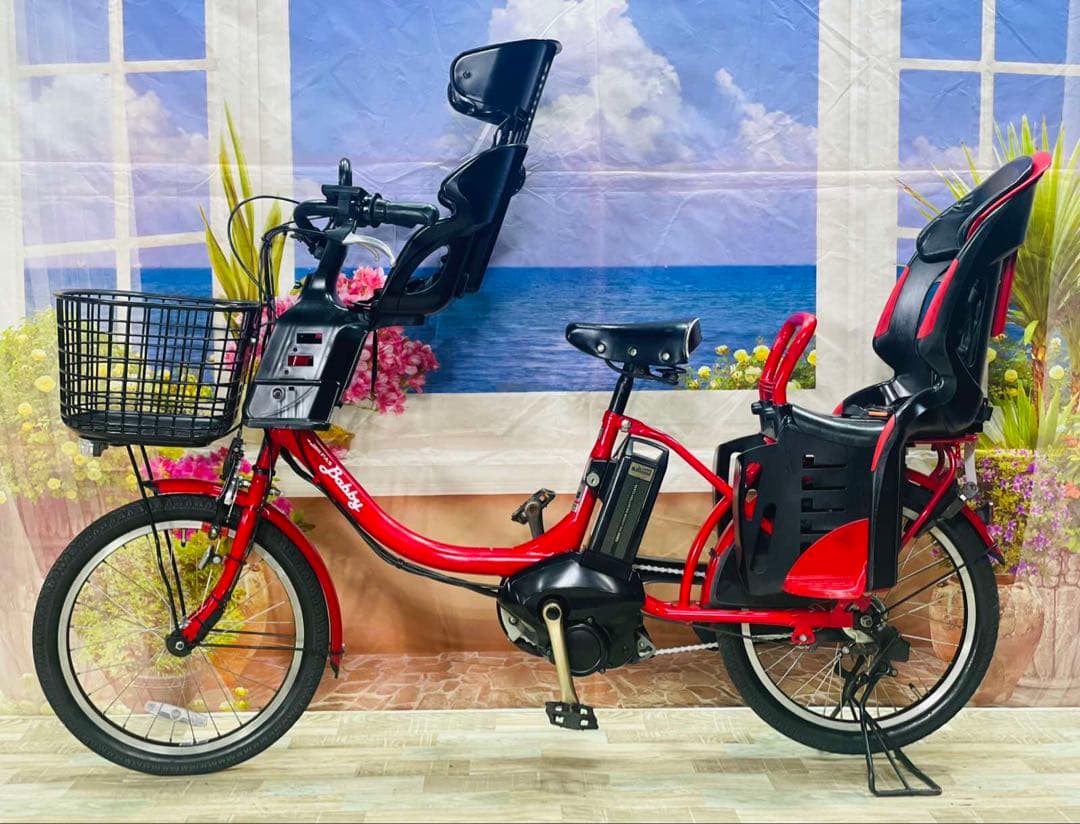ヤマハ⭐️パスバビー12AH！人気モデル子供乗せ電動アシスト自転車Y1742