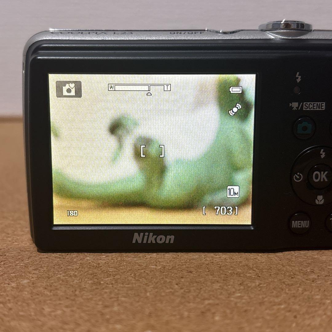 実写美⭕️美品【動作確認済】Nikon COOLPIX L23 シルバー