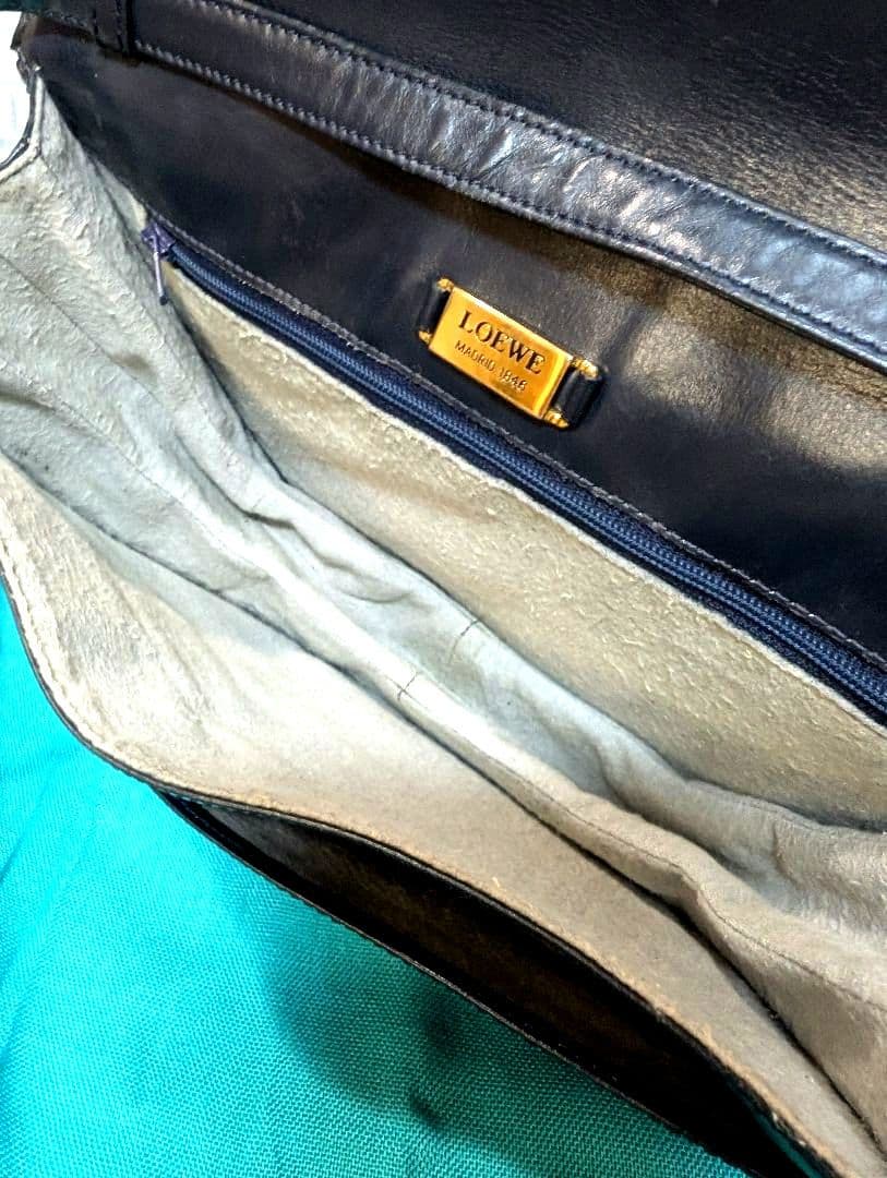 ♥まこ♥美品♥ ロエベ ショルダー アナグラム レザー OLD LOEWE