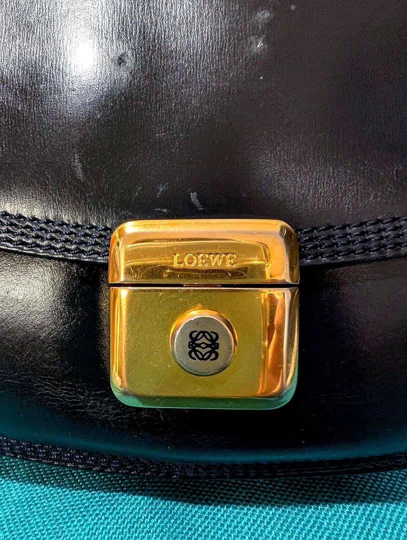 ♥まこ♥美品♥ ロエベ ショルダー アナグラム レザー OLD LOEWE
