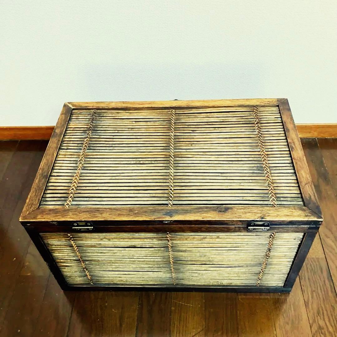 竹カゴ　竹細工　アンティーク