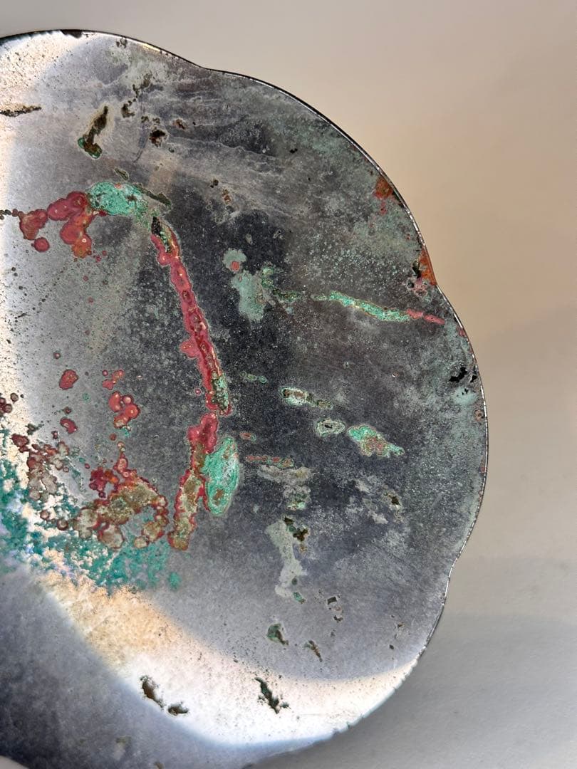 龍文・祥雲文 銅鏡 銅緑あり 時代物 中国古董品 コレクション