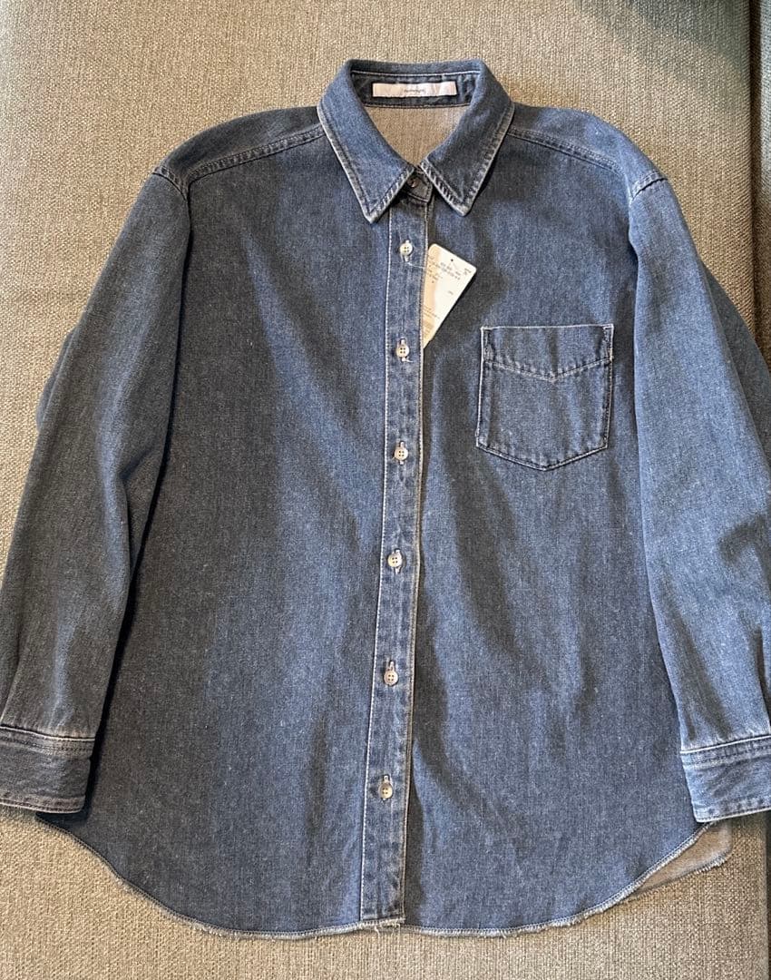 新品25AWフレームワークdenimシャツ
