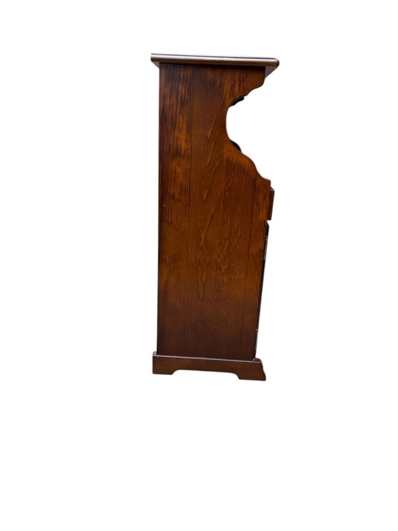 オールドカリモク ビンテージ 木製 キャビネット コロニアル 飾り棚 ブラウン