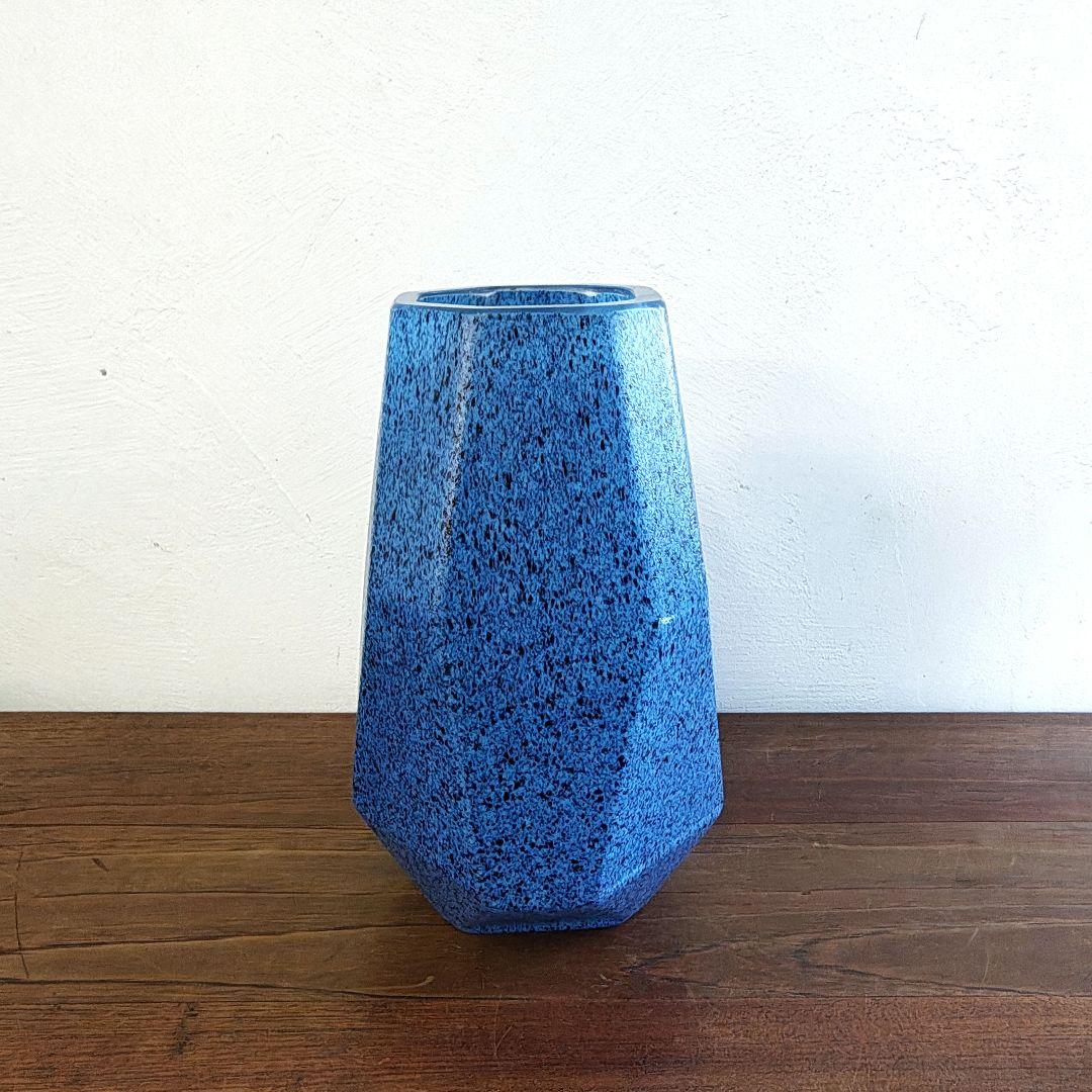 【岩田糸子】硝子 花瓶 フラワーベース 作家もの 最上位作