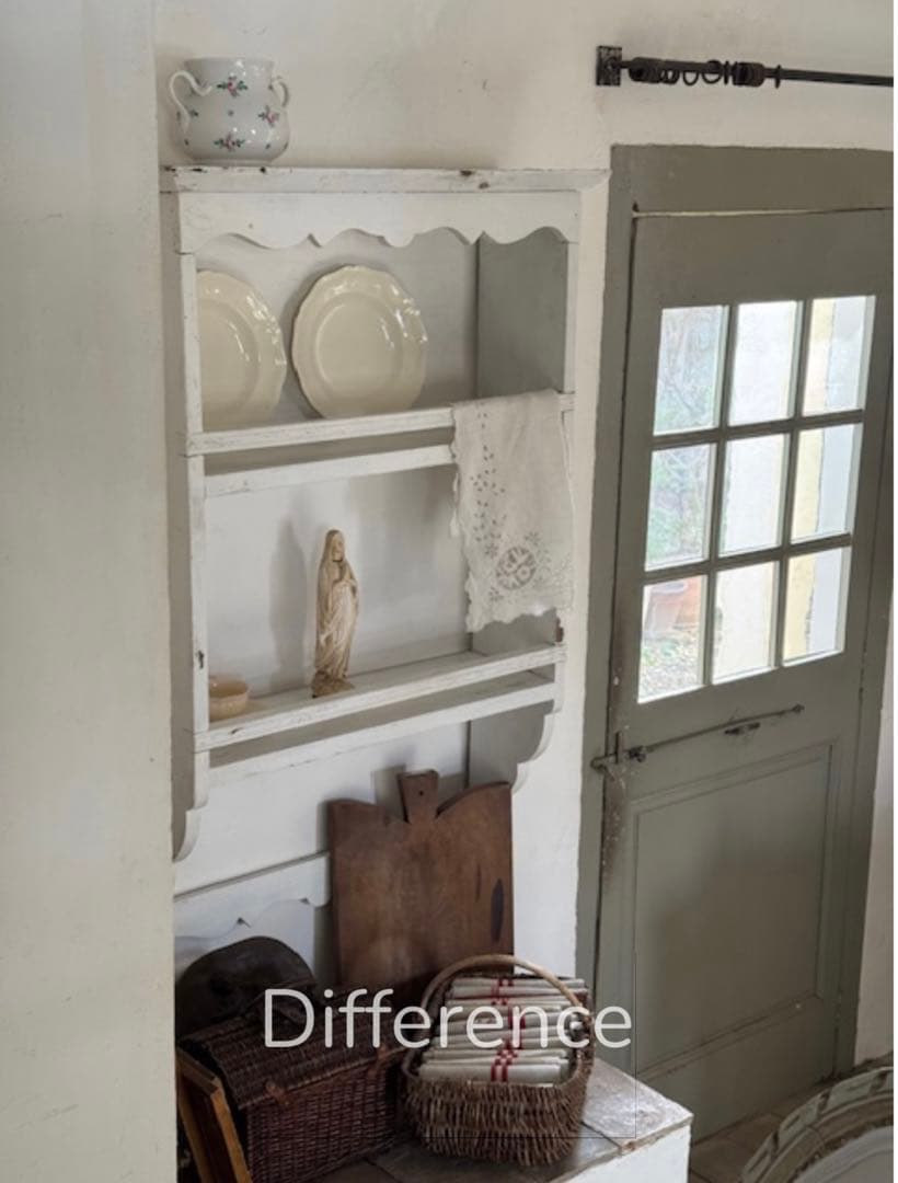 アンティーク 木製ウォールラック ディフェランス