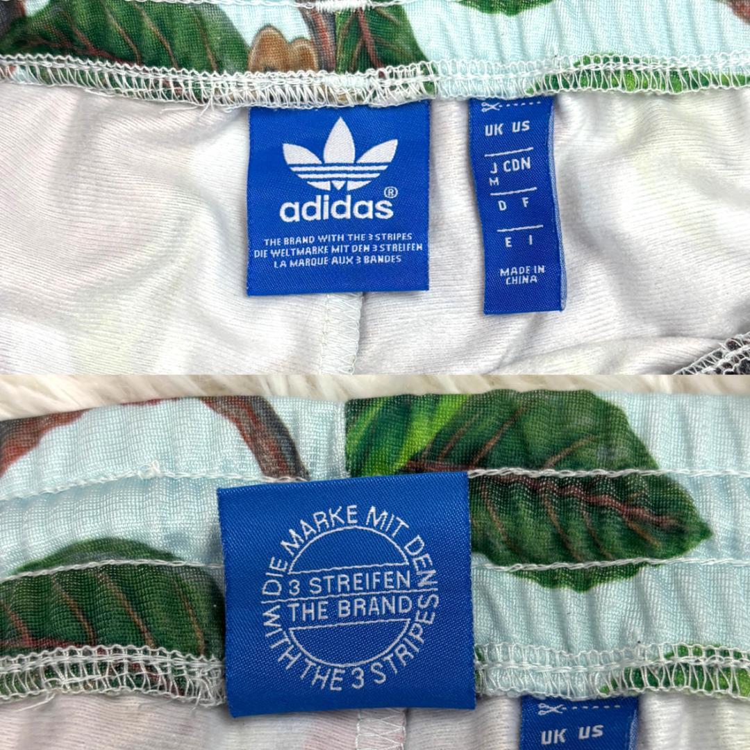 【希少】adidas FARM　花鳥柄セットアップ　M　刺繍ロゴ バックプリント