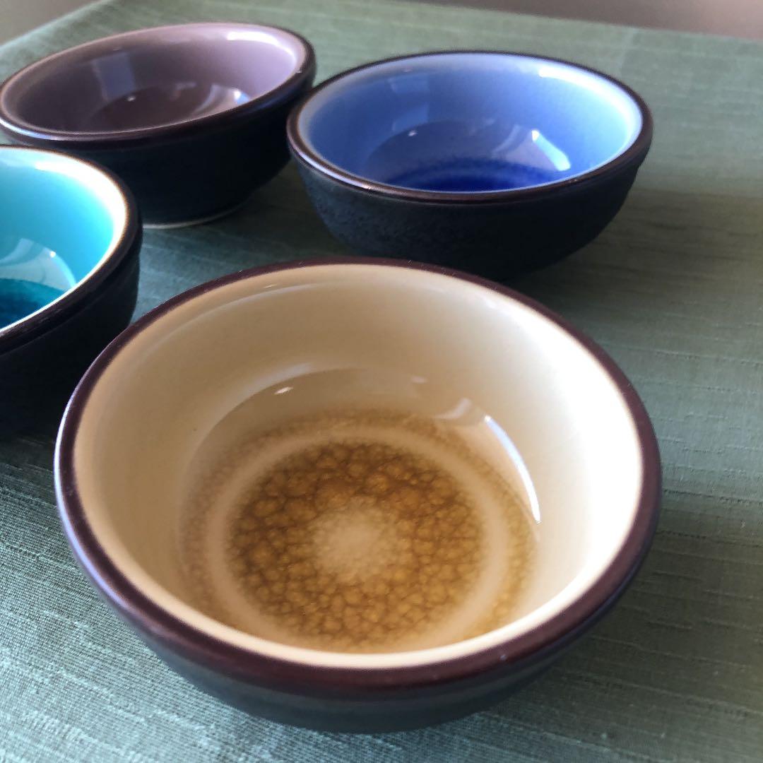 美濃焼小皿4枚　金継ぎ出来ます