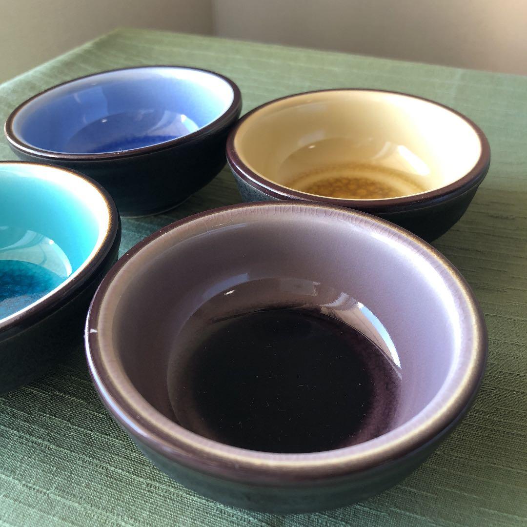 美濃焼小皿4枚　金継ぎ出来ます