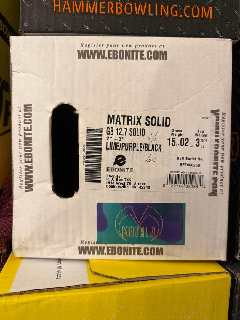 【中古】EBONITE MATRIX SOLID　15ポンド