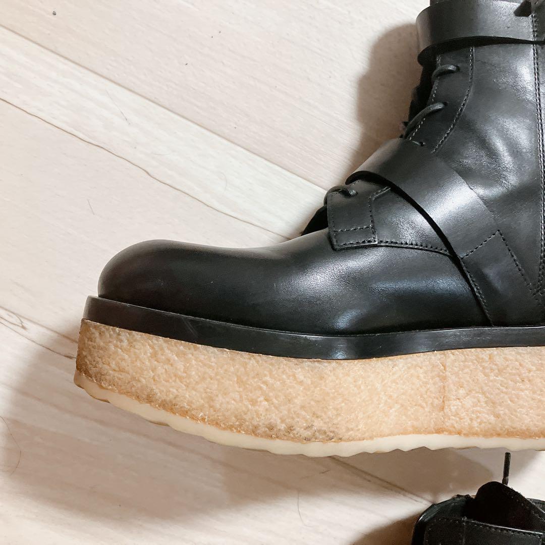 ピエール アルディ　VALENTINA ブーツ　レザー　ブラック　厚底　37