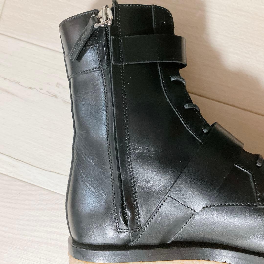 ピエール アルディ　VALENTINA ブーツ　レザー　ブラック　厚底　37