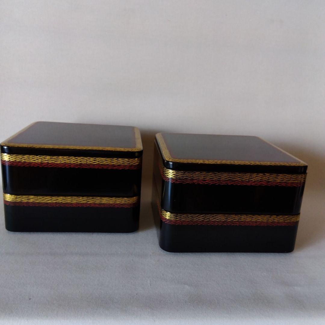 輪島塗　松葉地紋　四段重