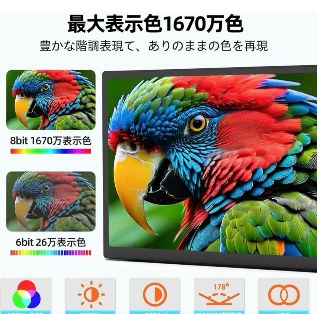 10％オフ中！！モバイルモニター 10.5インチ 1280P FHD