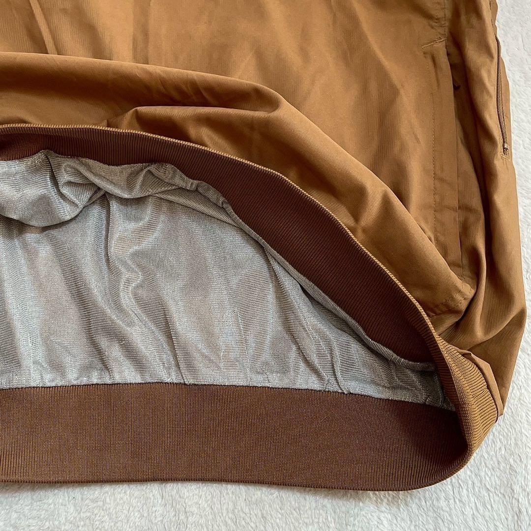 美品　パーリーゲイツ　蓄熱裏地　ナイロン　スニード　ロゴ　キャメル　ベージュ　L