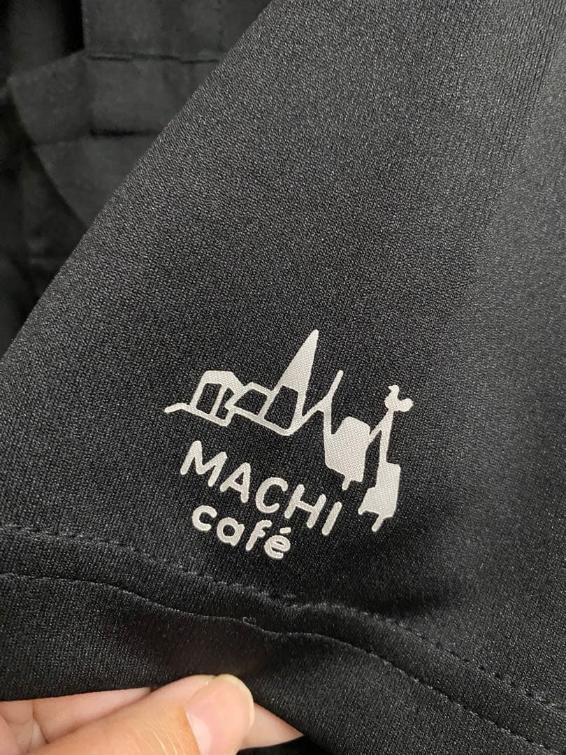 ローソン　MACHI café ファンタジスタ　エプロン ポロシャツSサイズ　黒