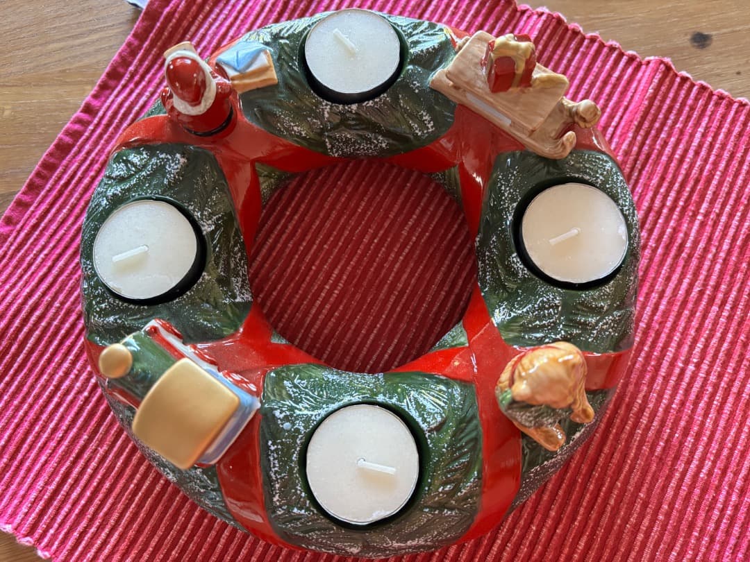 Villeroy & Boch リース型キャンドルホルダー 他クリスマスグッズ